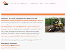 Tablet Screenshot of boomstronkverwijderen.nl
